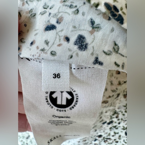 Skall Studio Carole Dress Bluebell Floral Organic Cotton Prairie Midi EU 36 EUC - Picture 11 of 16